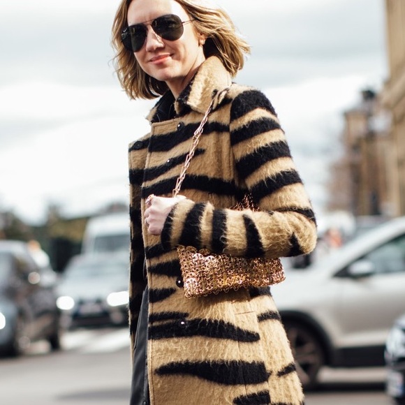 Stradivarius Brown Zebra Print Coat - Picture 2 of 15